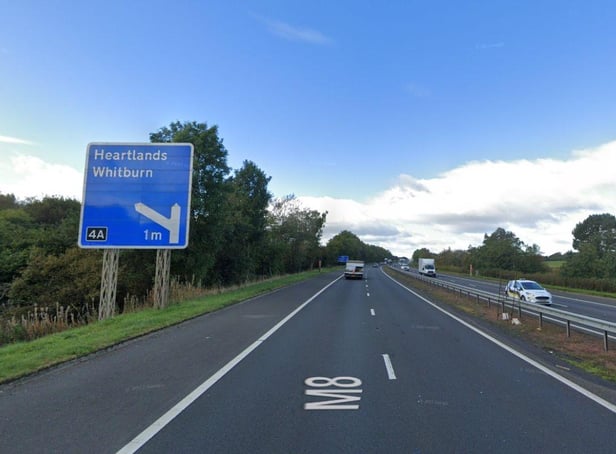 A section of the M8 in West Lothian is set to close for roadworks.