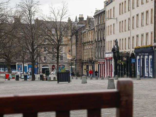 Scots will be allowed to venture back inside pubs in Edinburgh's Grassmarket from Wednesday