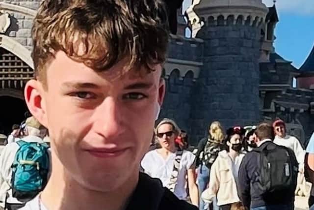 Lewis McCartney, pictured, was found with serious injuries in Viewcraig Street in the Dumbiedykes area of the Scottish capital.