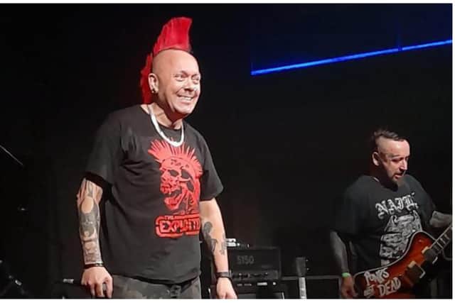Edinburgh-born singer Wattie Buchan was taken to hospital after collapsing on stage during The Exploited's gig in Colombia on Saturday night. Photo: The Exploited