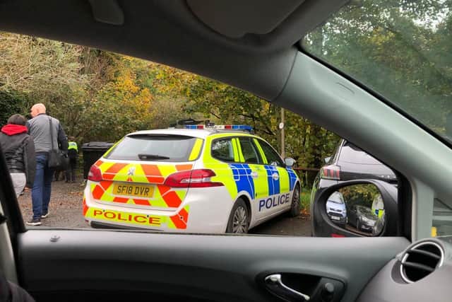 Picture of the scene at Corstorphine Hill yesterday where investigations are still being carried out picture: JPI Media