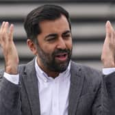 SNP leader Humza Yousaf speaks outside the V and A in Dundee. Picture: Andrew Milligan/PA Wire