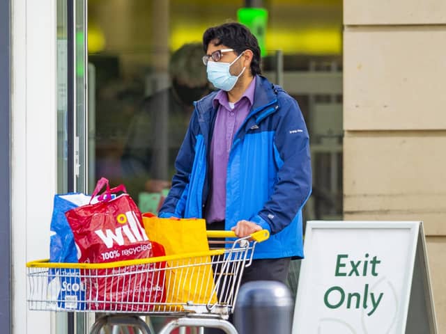Face coverings are required as customers are welcomed back to shopping centres, and new hygiene and distancing measures will be in place.