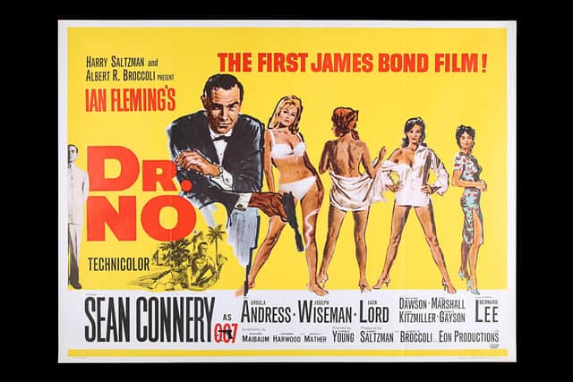 Dr No launched the Bond film series in 1962. Picture: Prop Store/SWNS.
