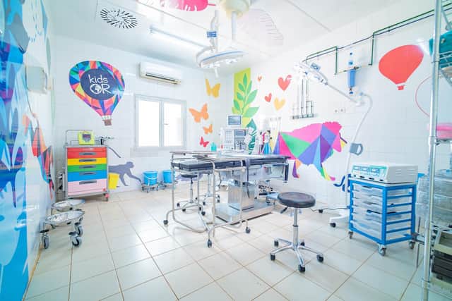 One of the operating rooms supplied to a hospital in Burkina Faso. Pic: Kids OR