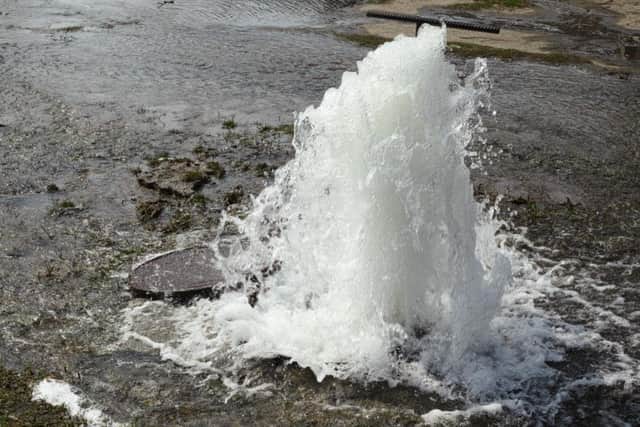 A generic image of a burst water main. Pic: R19-Shutterstock