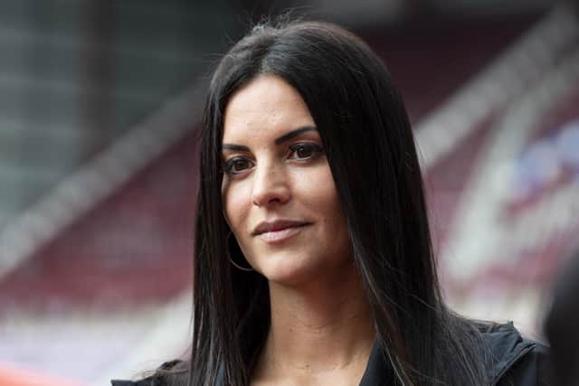 Hearts manager Eva Olid wants to take her team to the Champions League. Picture: Mark Scates / SNS