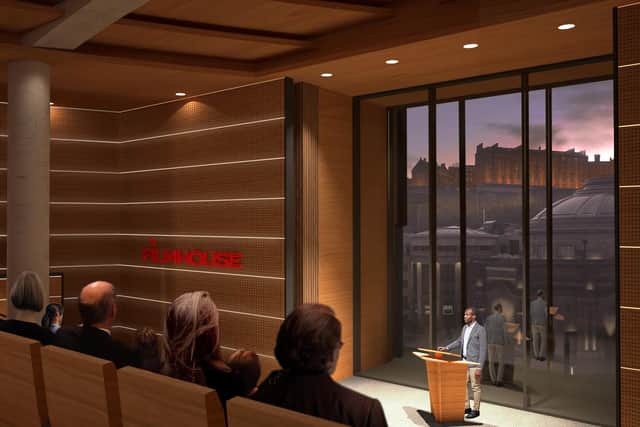 The new Filmhouse will have a 180-capacity space for events, guest talks and conferences overlooking Edinburgh Castle and the Usher Hall.