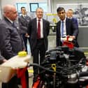 Rishi Sunak visits an apprentice training centre at the Manufacturing Technology Centre (MTC) on March 18 in Coventry