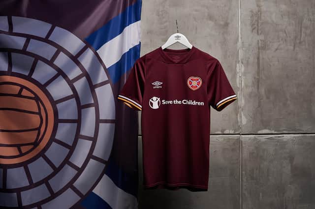 Hearts' new home kit for season 2020/21. Pic: Heart of Midlothian FC.
