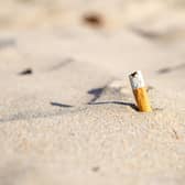 During last year’s Great British Beach Clean, organised by the Marine Conservation Society, an average of 9.4 cigarette stubs were recorded for every 100 metres of Scottish beach surveyed. Picture: Natasha Ewins/MCS