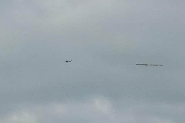#ResignSturgeon banner being flown over Edinburgh picture: supplied