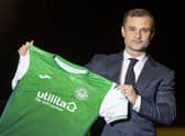 Shaun Maloney during his unveiling as Hibs manager on December 20, 2021. He managed the club for just 19 games. Picture: SNS