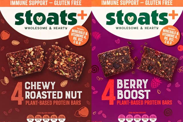 The new cereal bars from Loanhead-based Stoats.