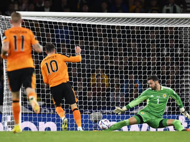 Craig Gordon made a big save from Troy Parrott to help Scotland defeat Republic of Ireland.