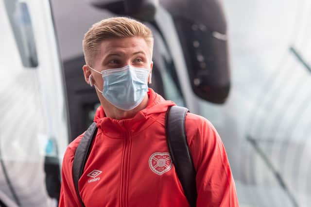 Taylor Moore is on loan at Hearts from Bristol City.