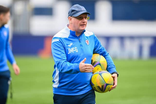 John McGlynn has earned plaudits for his work with young players, incouding Tait, at Stark's Park