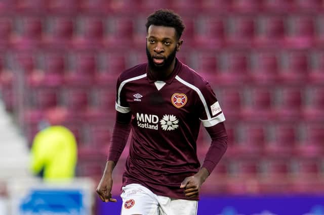 Hearts midfielder Beni Baningime is recovering from injury.