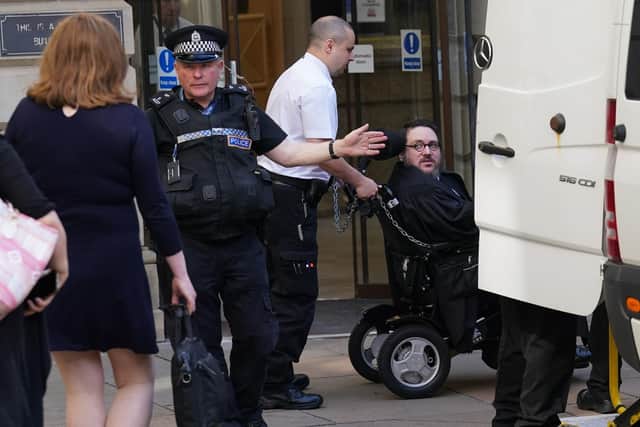 Nicholas Rossi arrives at Edinburgh Sheriff and Justice of the Peace Court for an extradition hearing. Rossi has been fighting extradition to the US over rape allegations. (Photo credit: Andrew Milligan/PA Wire)
