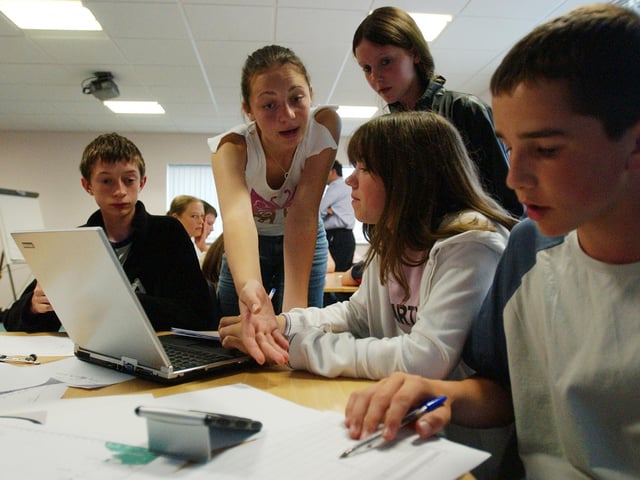 Year 8 geography students took part in a video link to USA mission control in this flashback to 2003.