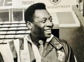 Brazilian football legend Pele visited Tynecastle Park, home of Hearts FC, back in 1989.
