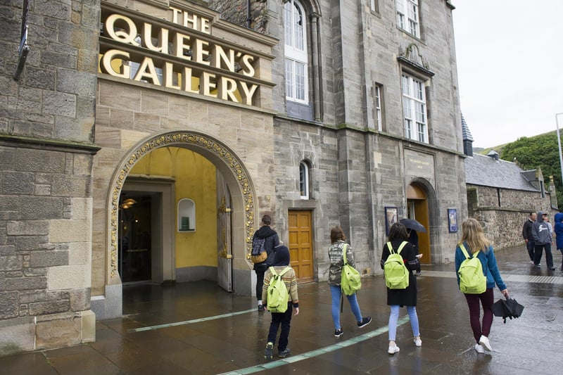 The Queen's Gallery, opposite the Scottish Parliament, was opened in 2002 by Queen Elizabeth II, and exhibits works from the Royal collection.
But the Gothic building housing the art gallery - now part of the Palace of Holyroodhouse complex - was originally built between 1846 and 1850 as Holyrood Free Church, a parish church of the Free Church of Scotland.
The church was last used for worship in 1915. Prior to its conversion to become the Queen's Gallery the church building was used as a storeroom.[3][2] The Gallery also comprises the neo-Jacobean building which housed the former Free Church School, which was built at the same time as the church
