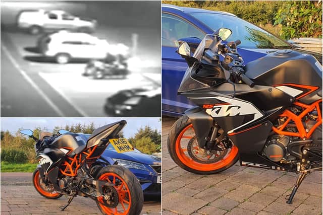 Thieves stole the bike from outside the care home in Gilmerton.