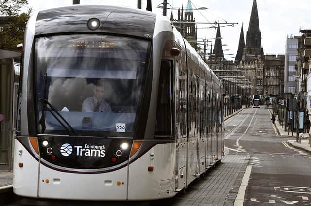 The Lord Provost wants to banish the trams' overhead cables from Princes Street   Pic Lisa Ferguson