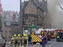 Images from the area on Tuesday morning showed smoke pouring from a branch of Patisserie Valerie, next door to the Elephant House cafe