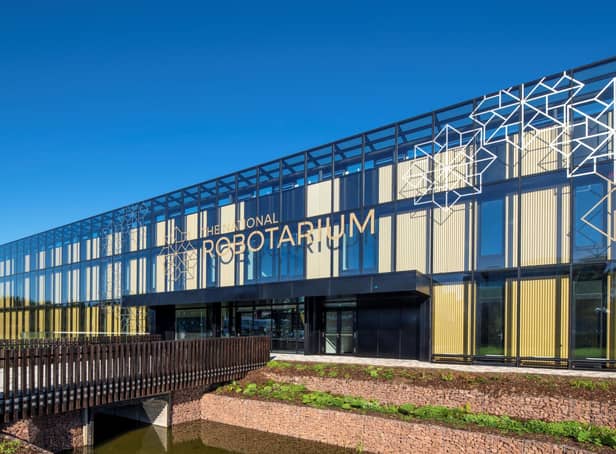 The new National Robotarium building sits on the Heriot-Watt University campus site.