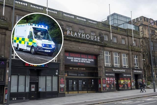 Emergency services were called to Edinburgh Playhouse after a production of the Bodyguard was stopped due to a medical emergency.