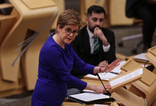 Nicola Sturgeon and Health Secretary Humza Yousaf need to do better on Covid (Picture: Fraser Bremner/pool/Getty Images)