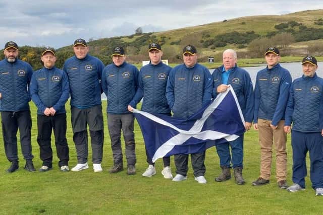 Scotland's gold medal team in the Bank Home International at Largs last year.