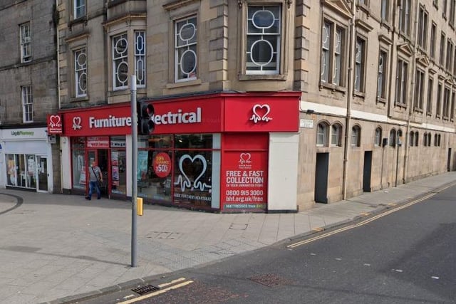 At the foot of Leith Walk, this large shop sells furniture and electrical goods second hand - with your money going to a great cause.
