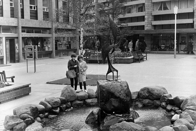 The courtyard of the new Dalkeith Shopping Centre in 1965.