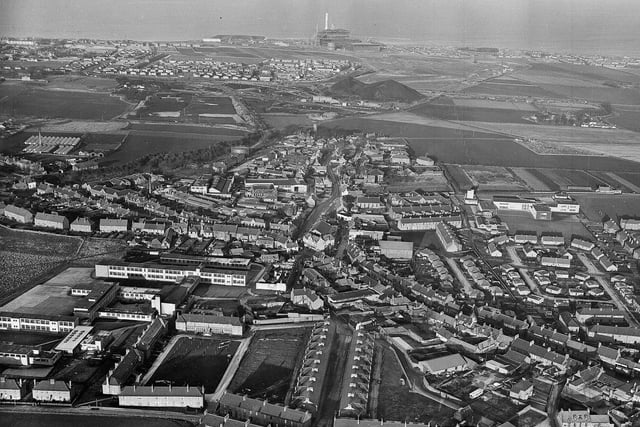 An aerial view of Tranent taken in January 1965.