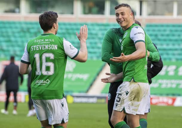 Lewis Stevenson and Ryan Porteous are two players out of contract at the end of this season. Picture: SNS