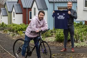 On Wednesday Sir Chris Hoy visited Social Bite's first village in Granton, Edinburgh, with the charity's founder Josh Littlejohn, to launch the Break the Cycle campaign and meet the people who run the village day to day.