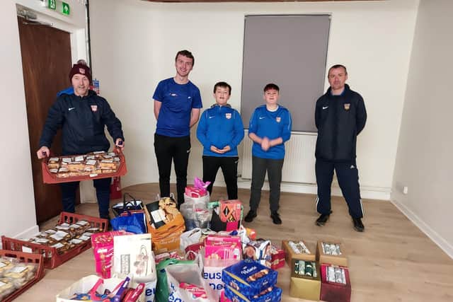 Arniston Rangers YFC with donations.