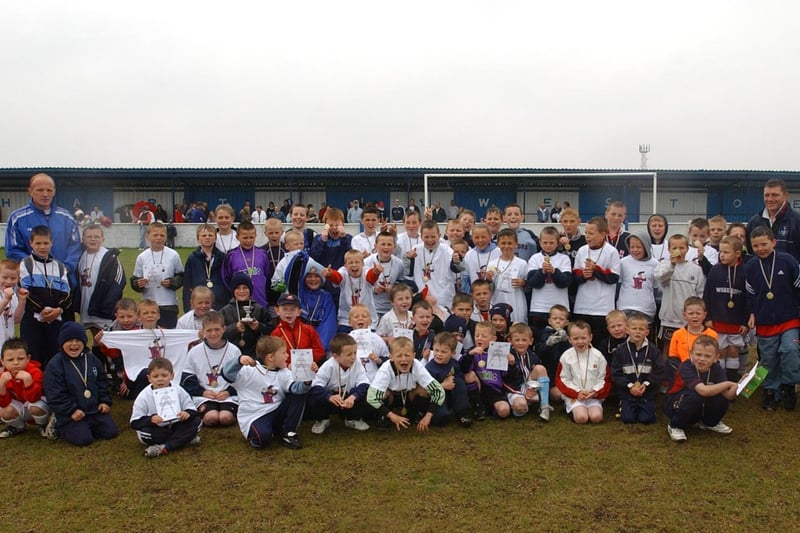 A reminder from 2003 and it shows a coaching camp at Harton Welfare Ground. Are you pictured?