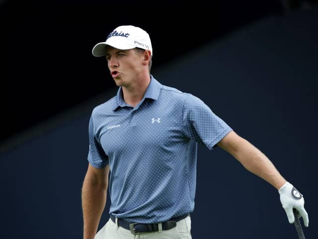Grant Forrest during the final round of the Dubai Duty Free Irish Open at Mount Juliet on Sunday. Picture: Patrick Bolger/Getty Images.