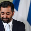 First Minister Humza Yousaf speaks during a press conference at Bute House, Edinburgh after terminating the Bute House agreement with immediate effect. Picture: Jeff J Mitchell/PA Wire