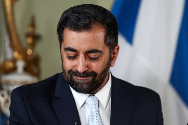 Humza Yousaf has quit just days after he ended the SNP’s coalition with the Greens . Picture: Jeff J Mitchell/PA Wire