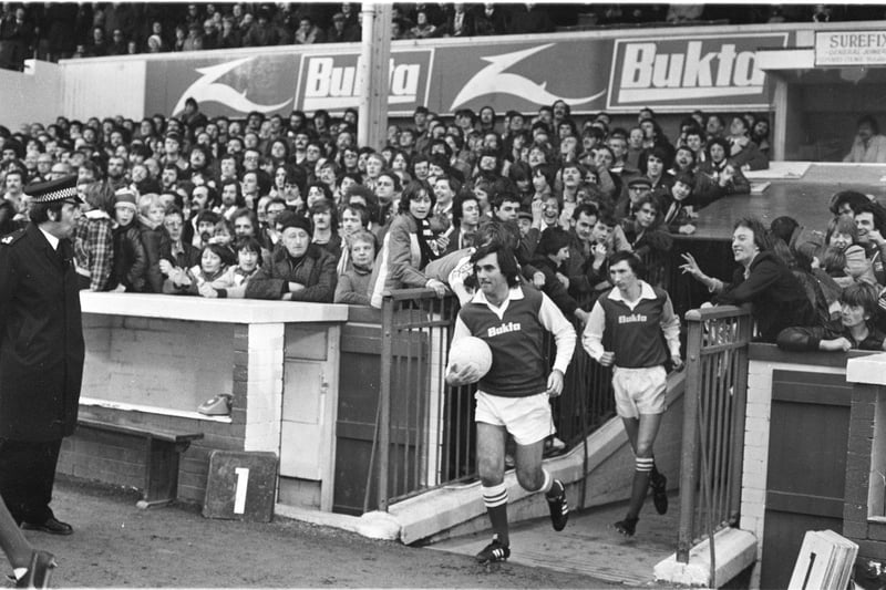 Although he was a Hibs player, George Best is one of the greatest footballers the world has ever seen. George Best is pictured coming out of the tunnel for the beginning of his debut for Hibs v Partick Thistle at Easter Road in December 1979.  A crowd of over 20,000 attended and Hibs won 2-1. The footballing wizard played 17 times for the Leith side at the end of his career, when he was still able to show flashes of his genius.