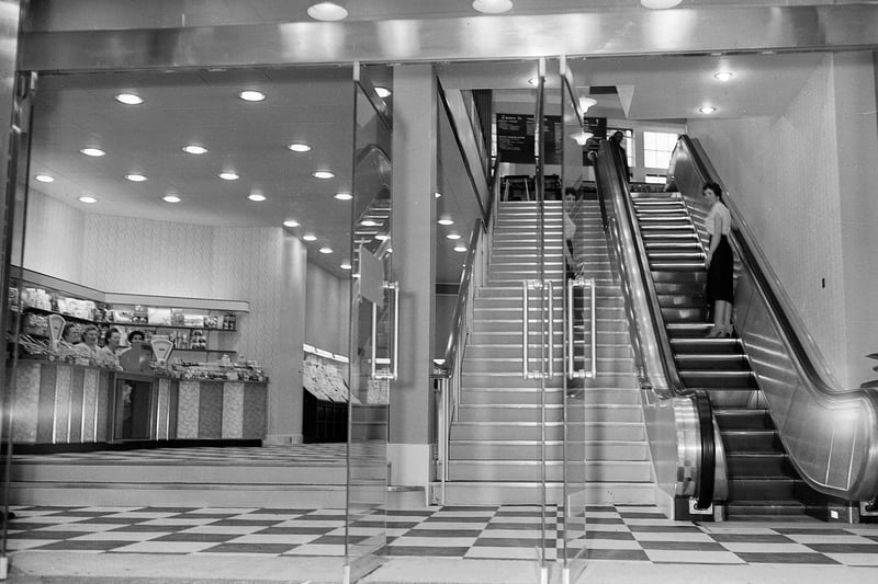 People made special trips to the new extension at Grants department store on the North Bridge to use the first escalator in Edinburgh which was installed in July 1959.