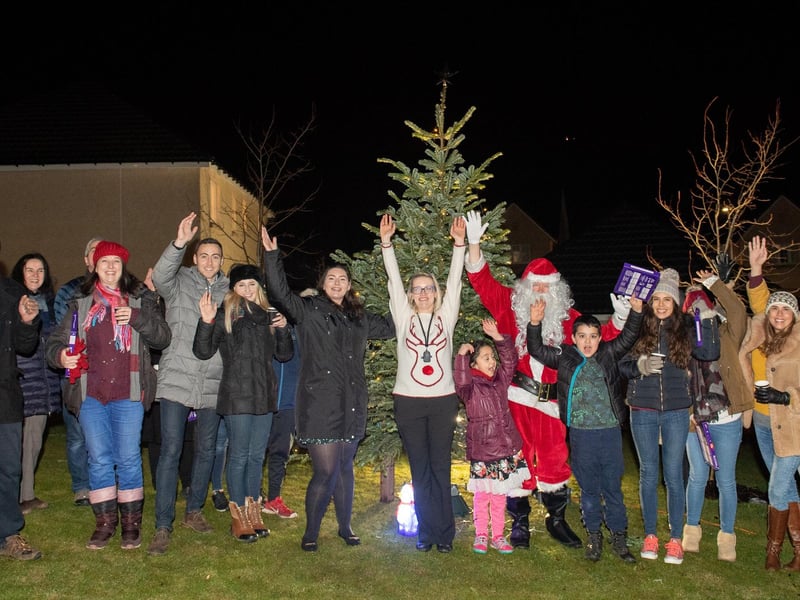Sant's elves will make their way through the village from 3.30pm on Friday, December 8 to meet Santa outside the village shop at 6.30pm. The event will also feature a fire act, Christmas hamper, hot chocolate, mulled wine and flashing toys for sale. Stock photo of the Ratho Christmas event in 2018.
