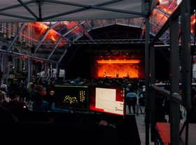 Edinburgh University's Old College Quad hosted shows during the 2021 Edinburgh International Festival. Picture: Ryan Buchanan