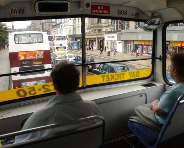 Before buses were all fitted with CCTV, the driver used a kind of periscope contraption with a curved mirror to check what was going on upstairs.