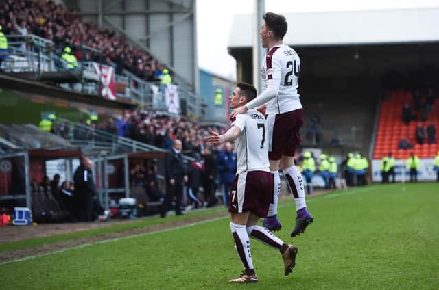 Hearts will face Dundee United at Tannadice for the first time since 2016. Picture: SNS