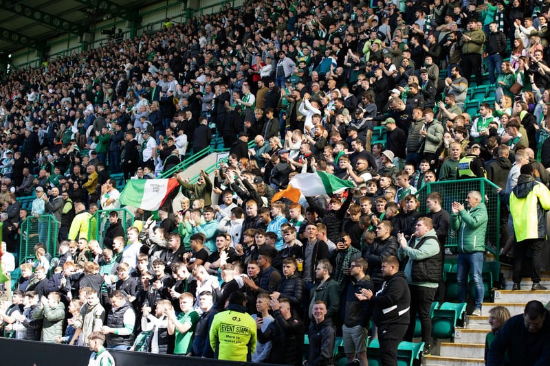 Fans fill the stand for the visit of Rangers
